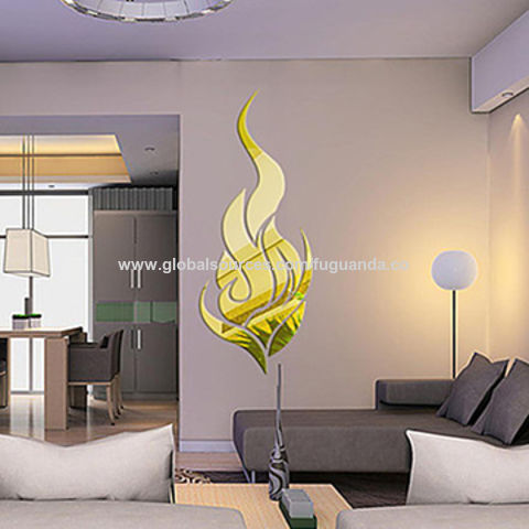 China Rectangle Mirror Wall Stickers 3D Acrylic Mirrored Decorative Sticker  factory and suppliers