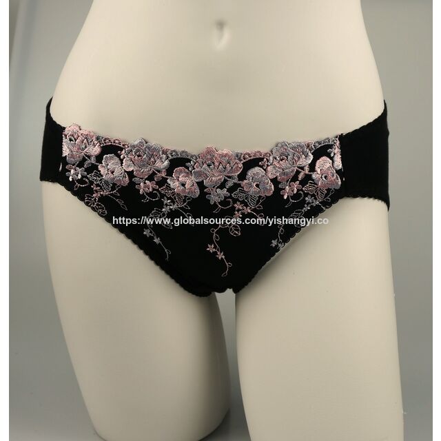 Hipster-Panties aus Baumwolle mit Spitze für Damen