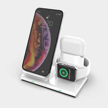 Buy Wholesale China 3 In 1 Wireless Charger Fast Qi Wireless Charger, wireless Phone Charger Stand & 3 In 1 Wireless Charger at USD 12