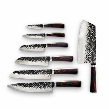 7PCS Knives Set with Gift Box German 1.4116 Steel Chef Kitchen