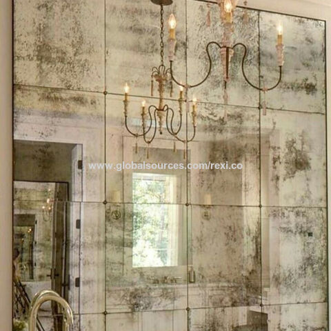 Design Antique Mirror Glass Wall, Mirror And Glass Company
