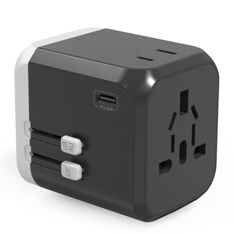 Buy Wholesale China Universal Travel Adapter 30w Pd Quick Charger Uk ...