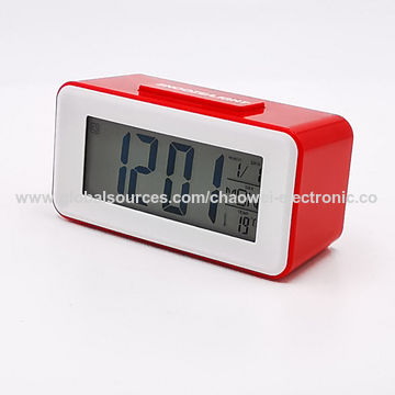 Reloj con pilas, reloj de escritorio con forma de tractor, reloj  despertador para el hogar, reloj despertador de plástico, diseño elevado