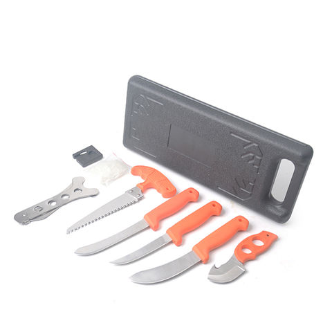 8 Pcs Outdoor Camping Hunting Fishing Mulit Tools Knife Set With