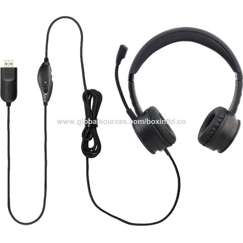 Onn pc headset discount with boom microphone