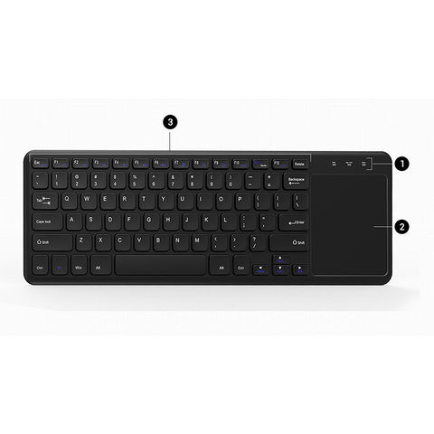 Buy Wholesale China 2.4ghz Wireless Slim Touchpad Keyboard With Left ...