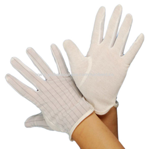 ESD Dotted Palm Glove, PVC Coating