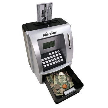 Toy Talking ATM Bank ATM Machine Savings Bank for Kids –Works a Real one