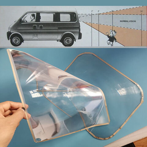 Lentille de Fresnel de voiture Lentille PVC Agrandir la vue Grand Angle Rétroviseur de stationnement Autocollant d'inversion for sale at factory direct price