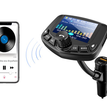 Transmisor FM Bluetooth para Auto con 1,8'' Pantalla a Color