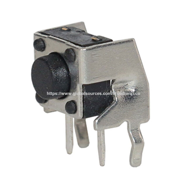 TC-0202 Interruptor táctil con vida útil de 100,000 ciclos y clasificación de 50mA/12V DC.