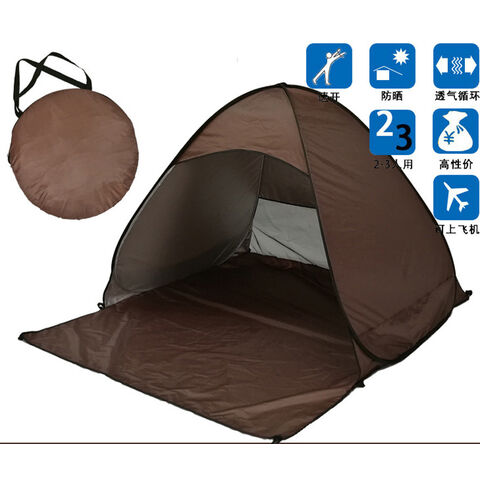 Tenda de Praia Automática Instantânea Portátil de Montagem Rápida - Abrigo Solar
