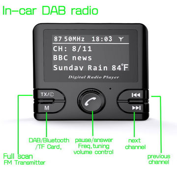 Buy Wholesale Car Dab Radio Adapter With Bluetooth Hands-free, Transmitter,plug And Play & Car Dab Radio, Dab Adapter, Receiver at USD 18 | Global Sources