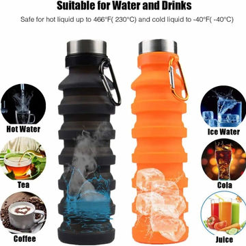 550ML Creative Grenade-Shaped Water Bottle: The Perfect Silicone Folding  Water Cup for Outdoor Sports & Hiking!