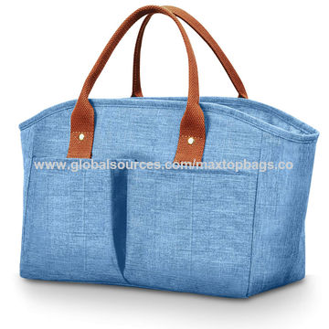 Denim Blue Lunch Bags for Women and Men Insulated Lunch Tote Bag Lunch Box For Lunch Cooler Tote 