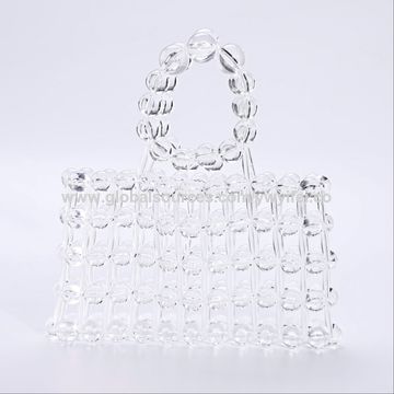 100 Pcs Clear PVC Plastic Gift Bags with Handle Thank You Gift Bags  Reusable Transparent Bags Plastic Wrap Tote Bags Bulk Heavy Duty Gift Clear  Plastic Favors Bags 7.8 x 7.8 x