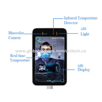 China Face Recognition non contact access control with Thermal Infrared ...