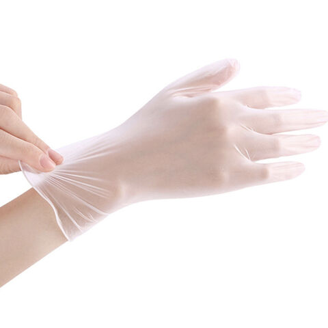Guantes médicos desechables de PVC transparentes sin polvo, guantes protectores para hospital, guantes de vinilo y látex for sale at factory direct price