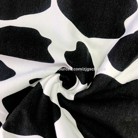 Tecido de malha estampada 68% bambu, 27% algodão, 5% elastano for sale at factory direct price