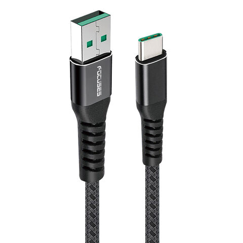 Cable de datos USB de carga súper rápida PD 5A, cable USB tipo C trenzado de nailon duradero for sale at factory direct price