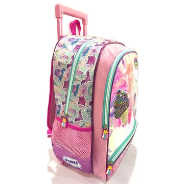 3-6 Grades Children School Bags Kids Travel Rolling Luggage Bag 
