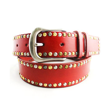 studded designer belt
