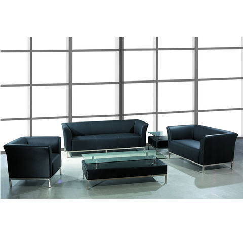 Office Pu Fabric Leather Sofa Set, Modern Sofa Design For Office