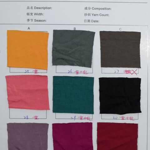 Tecido de malha de bambu 2021, 95% bambu, 5% spandex, tecido elástico para roupas, preto for sale at factory direct price
