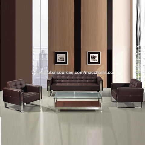 Colorful Leather Office Sofa Set, Colorful Leather Furniture