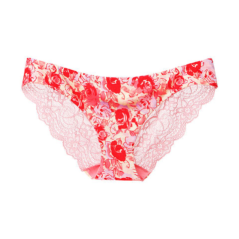 Women Panties Women Underwear Soft Breathable Lace Panties Female  Transparent Underpants Thong Low-Rise Lingerie *2* (Color : Red, Size :  X-Large) : : Clothing, Shoes & Accessories