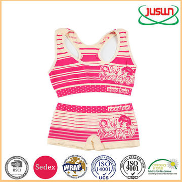 Buy Wholesale China Kiniting Seamless Jacquard Children's Vests Bra And  Panties Boxer Kids Underwear Set Of 2 & Jacquard Children's Vests Bra And  Panties at USD 0.78