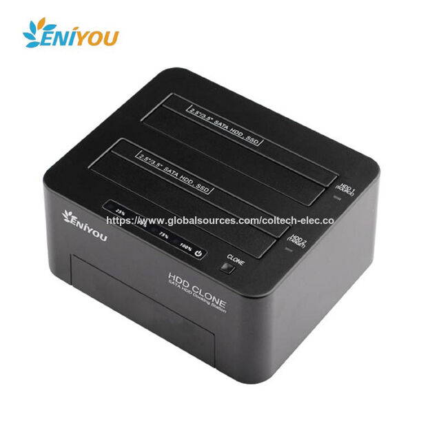 Estación de Acoplamiento de Disco Duro HDD de Clonación USB 3.0 de Doble Bahía de Alta Calidad for sale at factory direct price