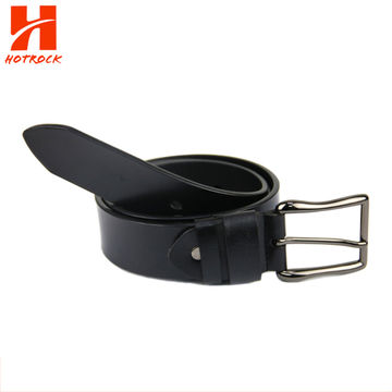 Buy Wholesale China Black Genuine Leather Belt Embossed Cow Hide ...