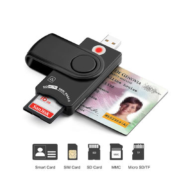 astronomi kobling Centrum Buy Wholesale China Multifunction Smart Card Reader Type C Sim Card Adapter  & Smart Card Reader at USD 4.5 | Global Sources
