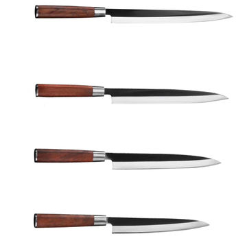 Buy Wholesale China Sushi Sashimi Knife Set, High Carbon Steel Yanagiba  Kitchen Knife , Wood Handle Japanese Knife & Sushi Knife at USD 9