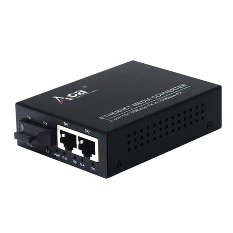 China AOM-1102,2 Ports 10/100Base-TX To 100Base-FX Media Converter On ...