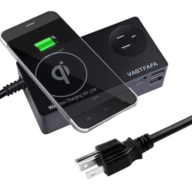 Adaptador de energia USB dos EUA com QC3.0, carregador de laptop, carregador USB