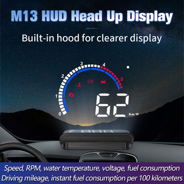 Acheter Affichage tête haute de voiture, vitesse RPM MPH HUD GPS