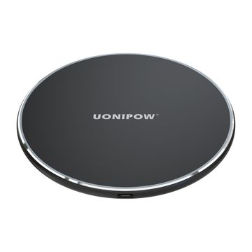 Diskon besar Amazon pengisi daya nirkabel ultra-tipis 10w pad pengisi daya ponsel nirkabel Qi portabel for sale at factory direct price