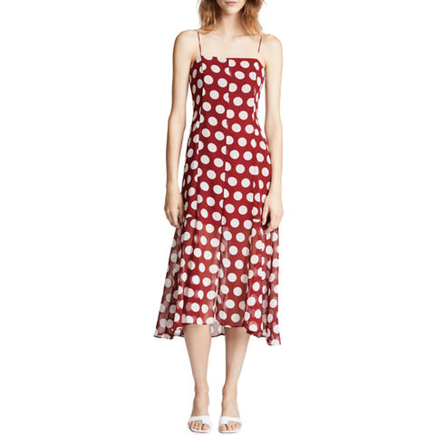 banana republic red floral dress