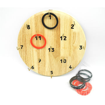 Buy Wholesale China Outdoor Wooden Toy Hookey Ring Toss Game & Wooden ...