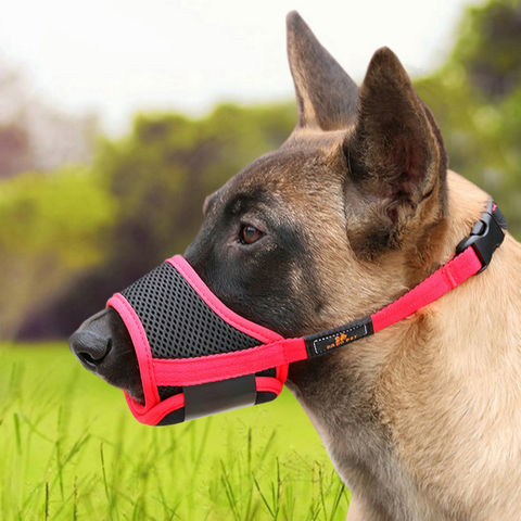 MaruPet Dog Muzzles Duck Mouth Adjustable Silicon Muzzle Breathable and Safety Pet Mask for Small Large Medium Dogs Biting Barking Chewing