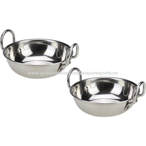 Stainless steel best sale balti dishes