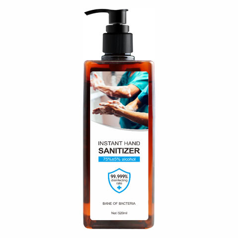 Desinfectante de manos instantáneo de 520 ml, fabricado con 75% de alcohol for sale at factory direct price