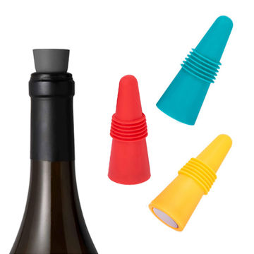 1pc Flower Design Wine Stopper, Silicone Bottle Cap, Red Wine