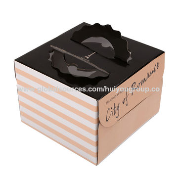 Compre Caja De Pastel Alta Con Ventana, Cajas De Pastel De Boda  Personalizadas, Embalaje De Caja De Pastel Transparente y Caja Para Pastel  de China por  USD | Global Sources