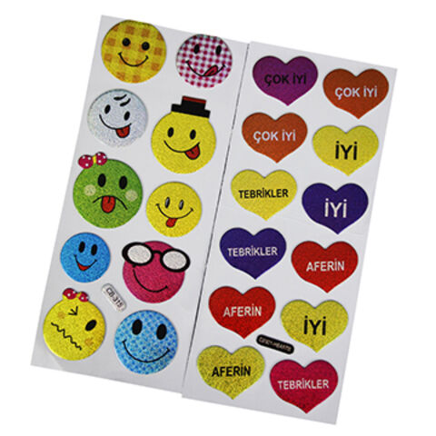 Small 3D Heart Shaped Stickers , PVC PET EVA Puffy Heart Stickers