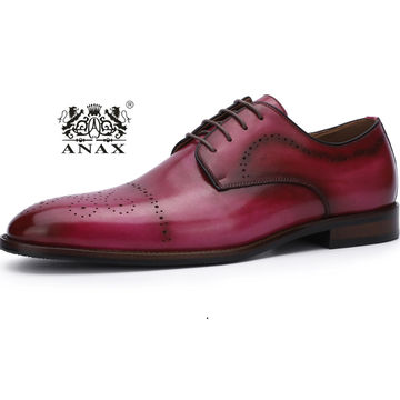 Mooda Mens Leather Oxfords Shoes Classic Formal Lace up Dress Shoes CroshangL