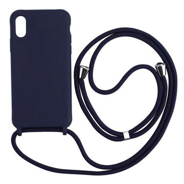 Luxury Card Holder Lanyard Silicone Phone Case For iPhone 15 14 13 12 11  Pro XS Max SE X 8 7 Plus Ultra-thin Necklace Rope Cover