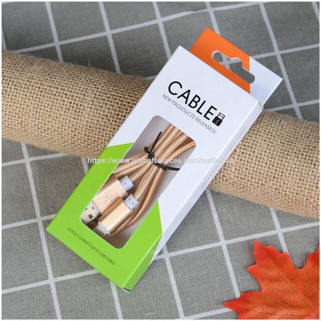 China Gift Box Card Paper Usb Cable Retail Packaging Box Data Cable ...